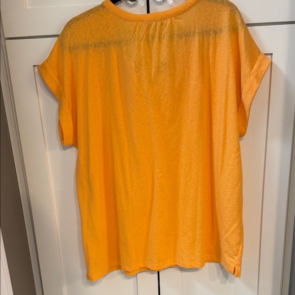 LOFT Women's Vibrant Orange Short Sleeve Tee - Picture 5 of 6